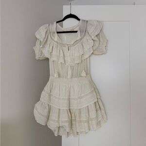 Loveshackfancy liv cotton heritage mini dress